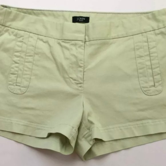 J.CREW Chino Broken-In Lime Black Label Shorts SZ 4 - Picture 7 of 7